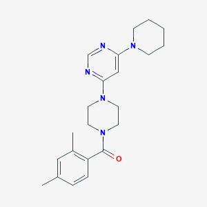 4-[4-(2,4-dimethylbenzoyl)-1-piperazinyl]-6-(1-piperidinyl)pyrimidine