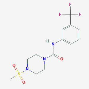 4-METHANESULFONYL-N-[3-(TRIFLUOROMETHYL)PHENYL]PIPERAZINE-1-CARBOXAMIDE