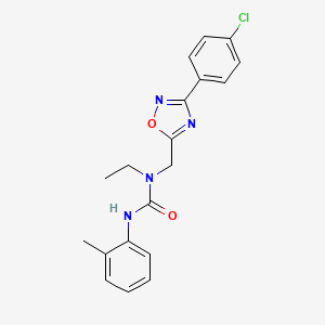 N-{[3-(4-chlorophenyl)-1,2,4-oxadiazol-5-yl]methyl}-N-ethyl-N'-(2-methylphenyl)urea