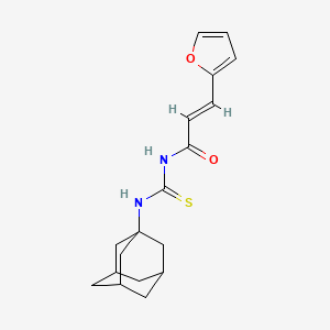 (2E)-3-(furan-2-yl)-N-(tricyclo[3.3.1.1~3,7~]dec-1-ylcarbamothioyl)prop-2-enamide