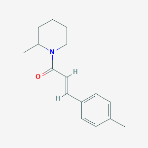 molecular formula C16H21NO B5409115 (2E)-3-(4-methylphenyl)-1-(2-methylpiperidin-1-yl)prop-2-en-1-one 