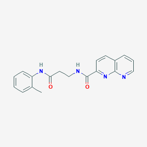 N-{3-[(2-methylphenyl)amino]-3-oxopropyl}-1,8-naphthyridine-2-carboxamide