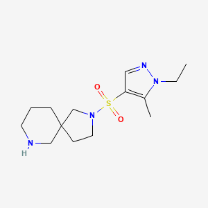 2-[(1-ethyl-5-methyl-1H-pyrazol-4-yl)sulfonyl]-2,7-diazaspiro[4.5]decane hydrochloride