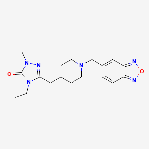 5-{[1-(2,1,3-benzoxadiazol-5-ylmethyl)piperidin-4-yl]methyl}-4-ethyl-2-methyl-2,4-dihydro-3H-1,2,4-triazol-3-one