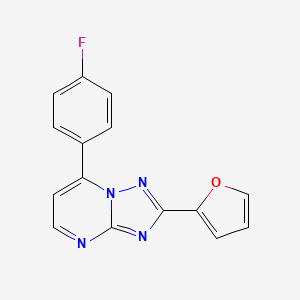 7-(4-fluorophenyl)-2-(furan-2-yl)-[1,2,4]triazolo[1,5-a]pyrimidine