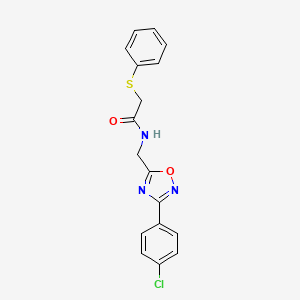 N-{[3-(4-Chlorophenyl)-1,2,4-oxadiazol-5-YL]methyl}-2-(phenylsulfanyl)acetamide