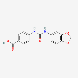 4-{[(1,3-benzodioxol-5-ylamino)carbonyl]amino}benzoic acid