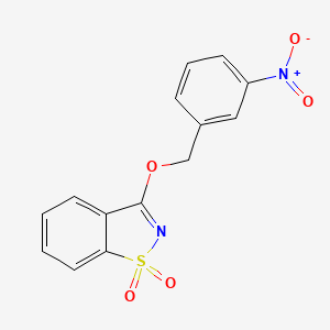 3-[(3-nitrobenzyl)oxy]-1,2-benzisothiazole 1,1-dioxide