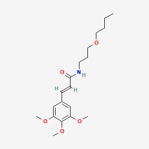 (2E)-N-(3-butoxypropyl)-3-(3,4,5-trimethoxyphenyl)prop-2-enamide