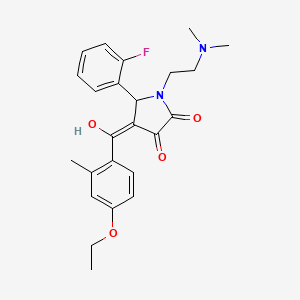 1-[2-(dimethylamino)ethyl]-4-(4-ethoxy-2-methylbenzoyl)-5-(2-fluorophenyl)-3-hydroxy-2,5-dihydro-1H-pyrrol-2-one