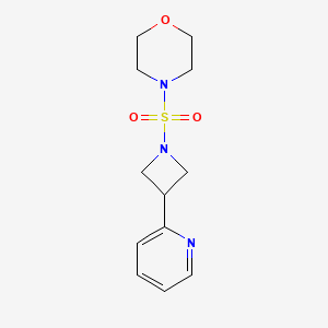 4-{[3-(2-pyridinyl)-1-azetidinyl]sulfonyl}morpholine