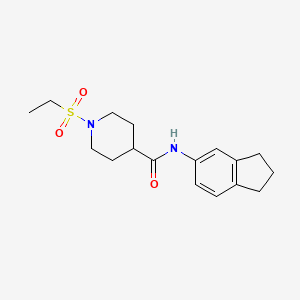 N-(2,3-dihydro-1H-inden-5-yl)-1-(ethylsulfonyl)-4-piperidinecarboxamide