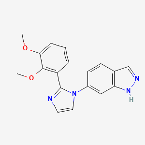 6-[2-(2,3-dimethoxyphenyl)-1H-imidazol-1-yl]-1H-indazole