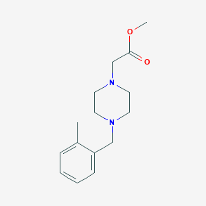 METHYL 2-[4-(2-METHYLBENZYL)PIPERAZINO]ACETATE