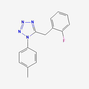 5-(2-fluorobenzyl)-1-(4-methylphenyl)-1H-tetrazole