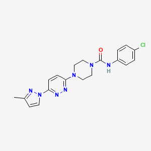 N-(4-chlorophenyl)-4-[6-(3-methyl-1H-pyrazol-1-yl)-3-pyridazinyl]-1-piperazinecarboxamide