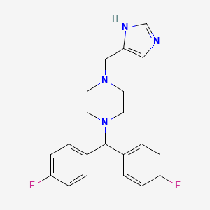 1-[bis(4-fluorophenyl)methyl]-4-(1H-imidazol-4-ylmethyl)piperazine