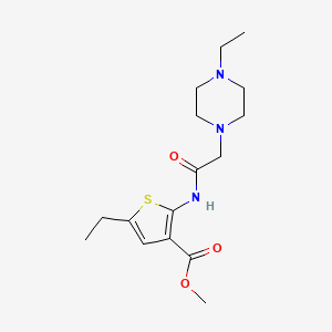 methyl 5-ethyl-2-{[(4-ethyl-1-piperazinyl)acetyl]amino}-3-thiophenecarboxylate