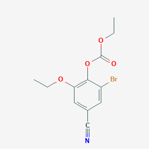 (2-Bromo-4-cyano-6-ethoxyphenyl) ethyl carbonate