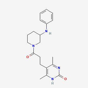 5-[3-(3-anilino-1-piperidinyl)-3-oxopropyl]-4,6-dimethyl-2-pyrimidinol