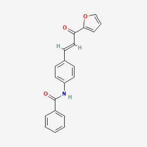 N-[4-[(E)-3-(furan-2-yl)-3-oxoprop-1-enyl]phenyl]benzamide