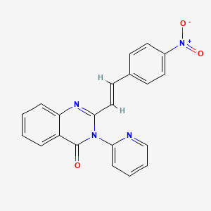 2-[2-(4-nitrophenyl)vinyl]-3-(2-pyridinyl)-4(3H)-quinazolinone