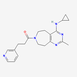 N-cyclopropyl-2-methyl-7-(3-pyridin-3-ylpropanoyl)-6,7,8,9-tetrahydro-5H-pyrimido[4,5-d]azepin-4-amine