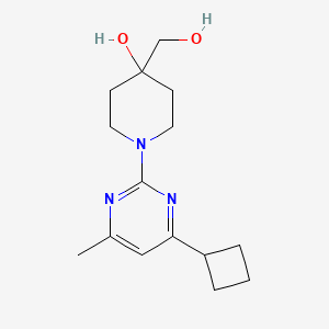 1-(4-cyclobutyl-6-methylpyrimidin-2-yl)-4-(hydroxymethyl)piperidin-4-ol