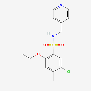 5-chloro-2-ethoxy-4-methyl-N-(4-pyridinylmethyl)benzenesulfonamide