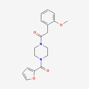 1-(2-furoyl)-4-[(2-methoxyphenyl)acetyl]piperazine