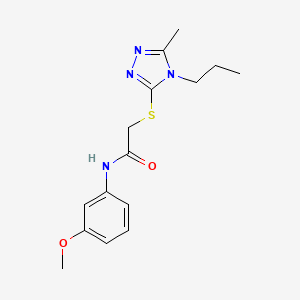 N-(3-methoxyphenyl)-2-[(5-methyl-4-propyl-4H-1,2,4-triazol-3-yl)sulfanyl]acetamide