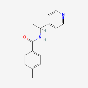 4-methyl-N-[1-(pyridin-4-yl)ethyl]benzamide