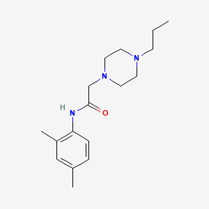 N-(2,4-dimethylphenyl)-2-(4-propylpiperazin-1-yl)acetamide