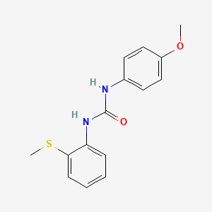 N-(4-METHOXYPHENYL)-N'-[2-(METHYLSULFANYL)PHENYL]UREA