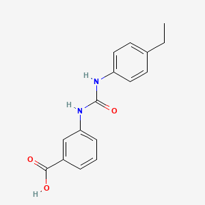 3-{[(4-ETHYLANILINO)CARBONYL]AMINO}BENZOIC ACID