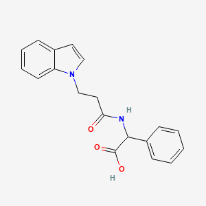 {[3-(1H-indol-1-yl)propanoyl]amino}(phenyl)acetic acid