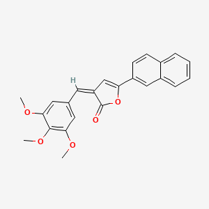 (3Z)-5-naphthalen-2-yl-3-[(3,4,5-trimethoxyphenyl)methylidene]furan-2-one