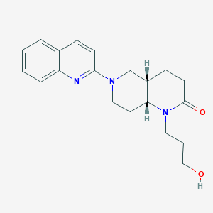 (4aS*,8aR*)-1-(3-hydroxypropyl)-6-quinolin-2-yloctahydro-1,6-naphthyridin-2(1H)-one