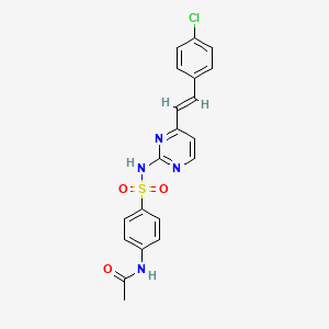 N-{4-[({4-[2-(4-chlorophenyl)vinyl]-2-pyrimidinyl}amino)sulfonyl]phenyl}acetamide