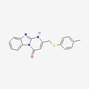 2-{[(4-methylphenyl)thio]methyl}pyrimido[1,2-a]benzimidazol-4(1H)-one