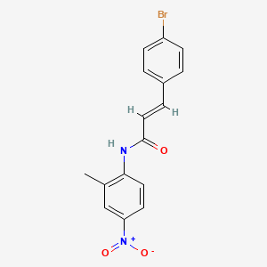 (2E)-3-(4-bromophenyl)-N-(2-methyl-4-nitrophenyl)prop-2-enamide