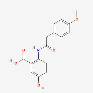 5-HYDROXY-2-[2-(4-METHOXYPHENYL)ACETAMIDO]BENZOIC ACID