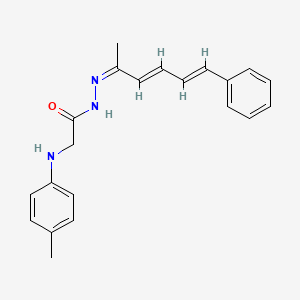 2-[(4-methylphenyl)amino]-N'-(1-methyl-5-phenyl-2,4-pentadien-1-ylidene)acetohydrazide