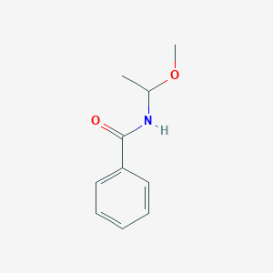 molecular formula C10H13NO2 B054122 N-(1-Methoxyethyl)benzamide CAS No. 115245-46-0
