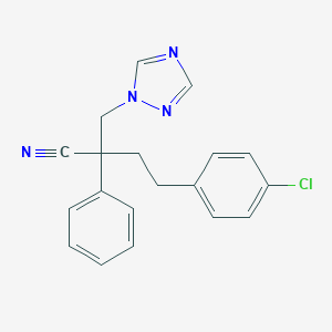 molecular formula C19H17ClN4 B054123 Fenbuconazole CAS No. 119611-00-6