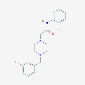 N-(2-CHLOROPHENYL)-2-{4-[(3-FLUOROPHENYL)METHYL]PIPERAZIN-1-YL}ACETAMIDE