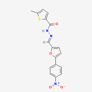 5-methyl-N'-{[5-(4-nitrophenyl)-2-furyl]methylene}-2-thiophenecarbohydrazide