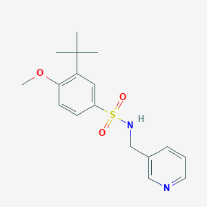 3-tert-butyl-4-methoxy-N-(3-pyridinylmethyl)benzenesulfonamide