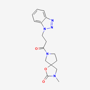 7-[3-(1H-1,2,3-benzotriazol-1-yl)propanoyl]-3-methyl-1-oxa-3,7-diazaspiro[4.4]nonan-2-one