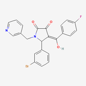 5-(3-bromophenyl)-4-(4-fluorobenzoyl)-3-hydroxy-1-[(pyridin-3-yl)methyl]-2,5-dihydro-1H-pyrrol-2-one